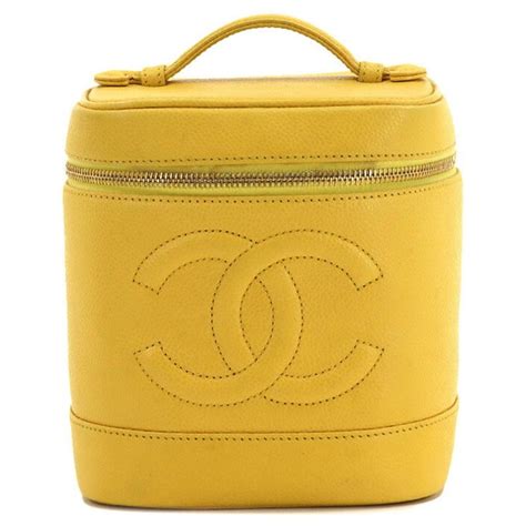 chanel yellow vanity